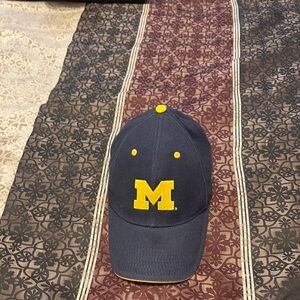 Michigan Navy and Yellow Cap with Wolverines Logo
